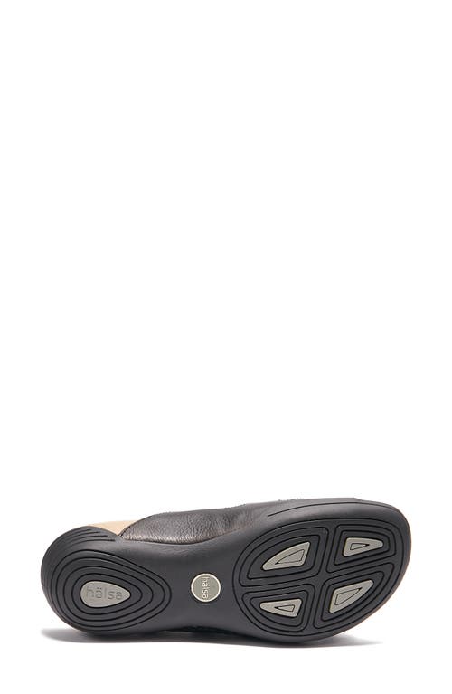 Halsa Footwear Hälsa Footwear Hälsa Delight Strappy Slide Sandal In Black Waxed/embossed