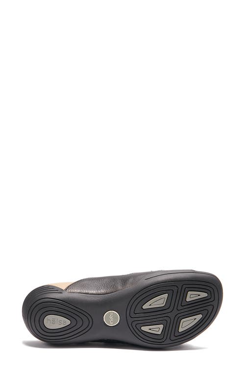 Shop Halsa Footwear Hälsa Footwear Hälsa Delight Strappy Slide Sandal In Black Waxed/embossed