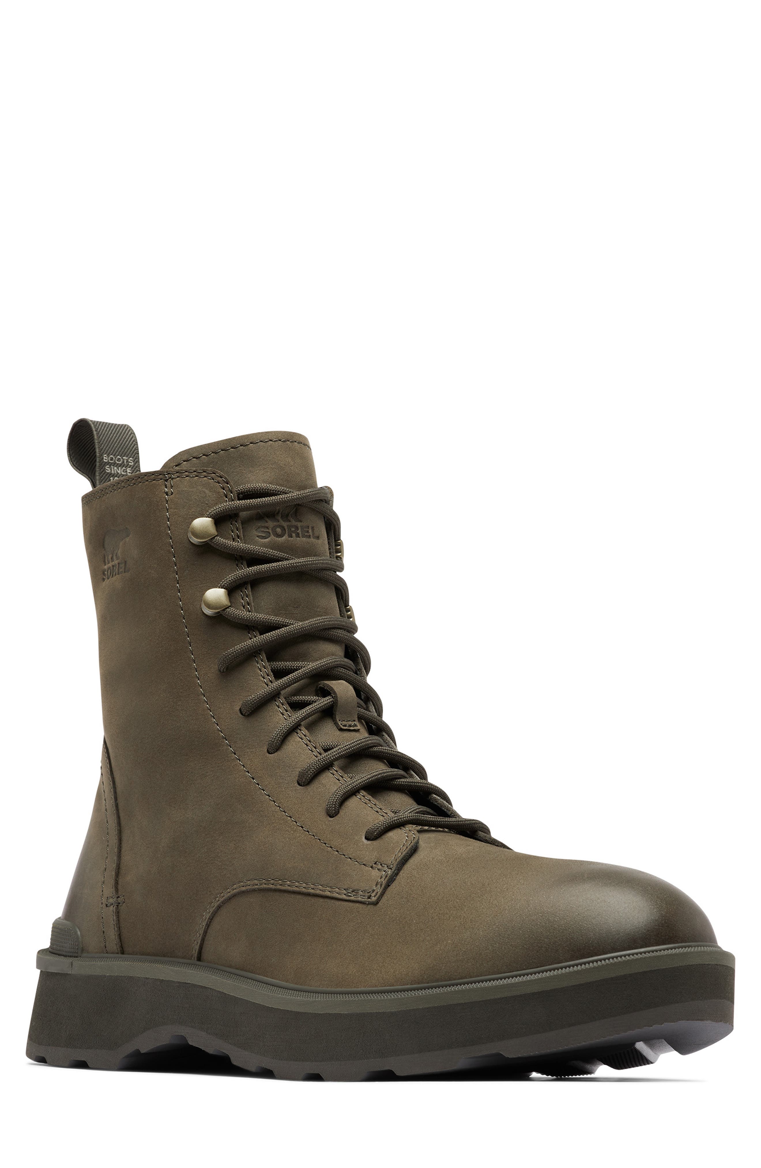 Sorel Hi-line Waterproof Lace-up Boot In Major/jet ModeSens
