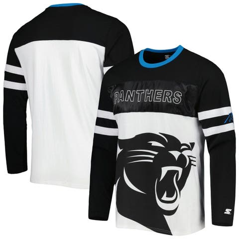 Men's Starter Gray/Blue Toronto Maple Leafs Cross Check Jersey V-Neck Long Sleeve T-Shirt