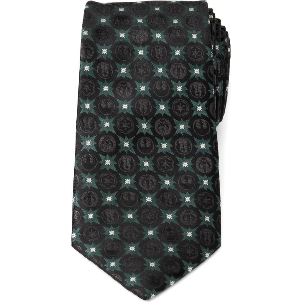 Cufflinks, Inc . Star Wars™ Insignia Medallion Tie In Black/green Multi