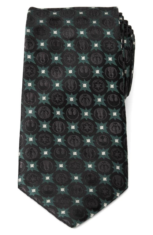 Cufflinks, Inc . Star Wars™ Insignia Medallion Tie In Black/green Multi