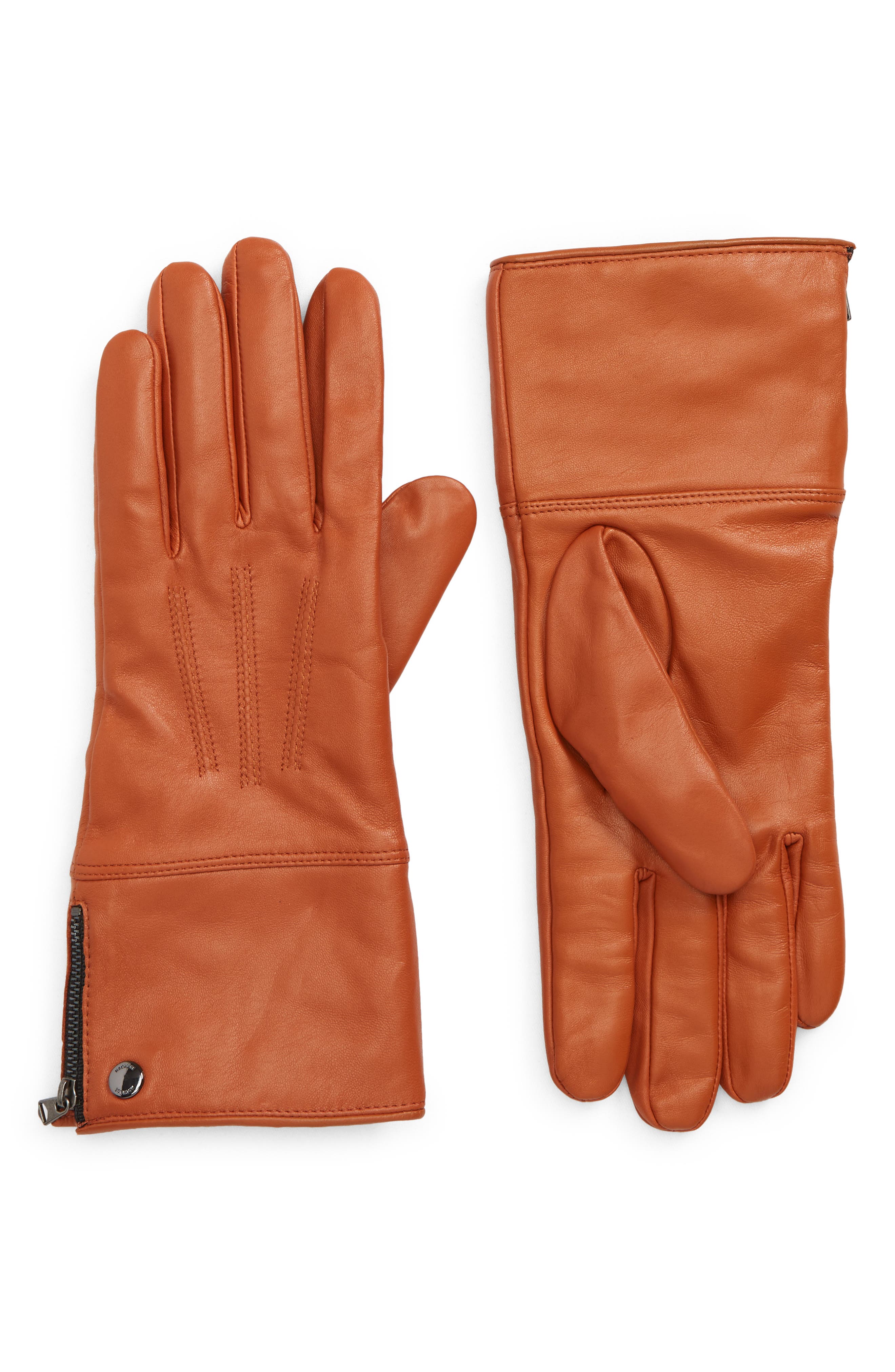 nordstrom red leather gloves