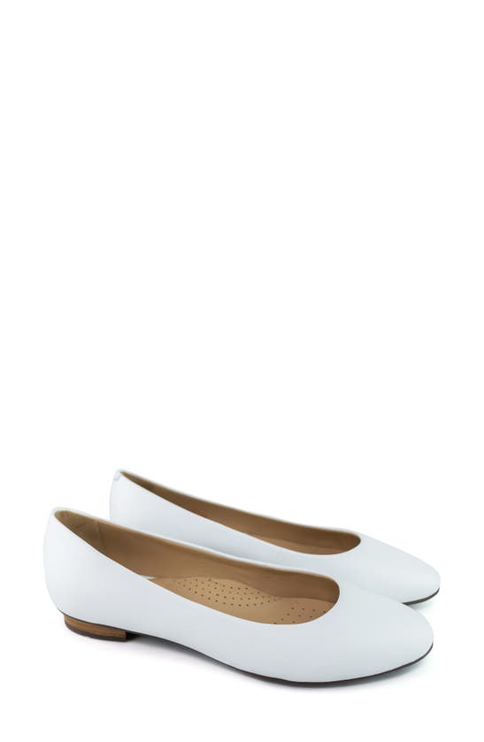 Marc Joseph New York Ferris Flat In White Napa Soft