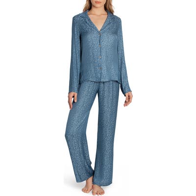 Midnight Bakery Cropped Pajamas, Blue