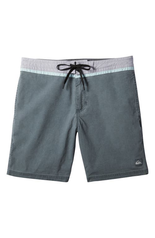 Quiksilver Street Stretch Cotton Shorts In Gray