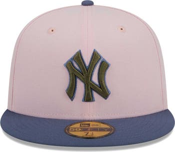 Men's New Era Pink/Blue Toronto Blue Jays Olive Undervisor 59FIFTY Fitted Hat