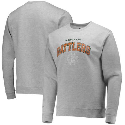 Men's Buffalo Bills Mitchell & Ness Heathered Gray Big & Tall Allover Print  Pullover Sweatshirt