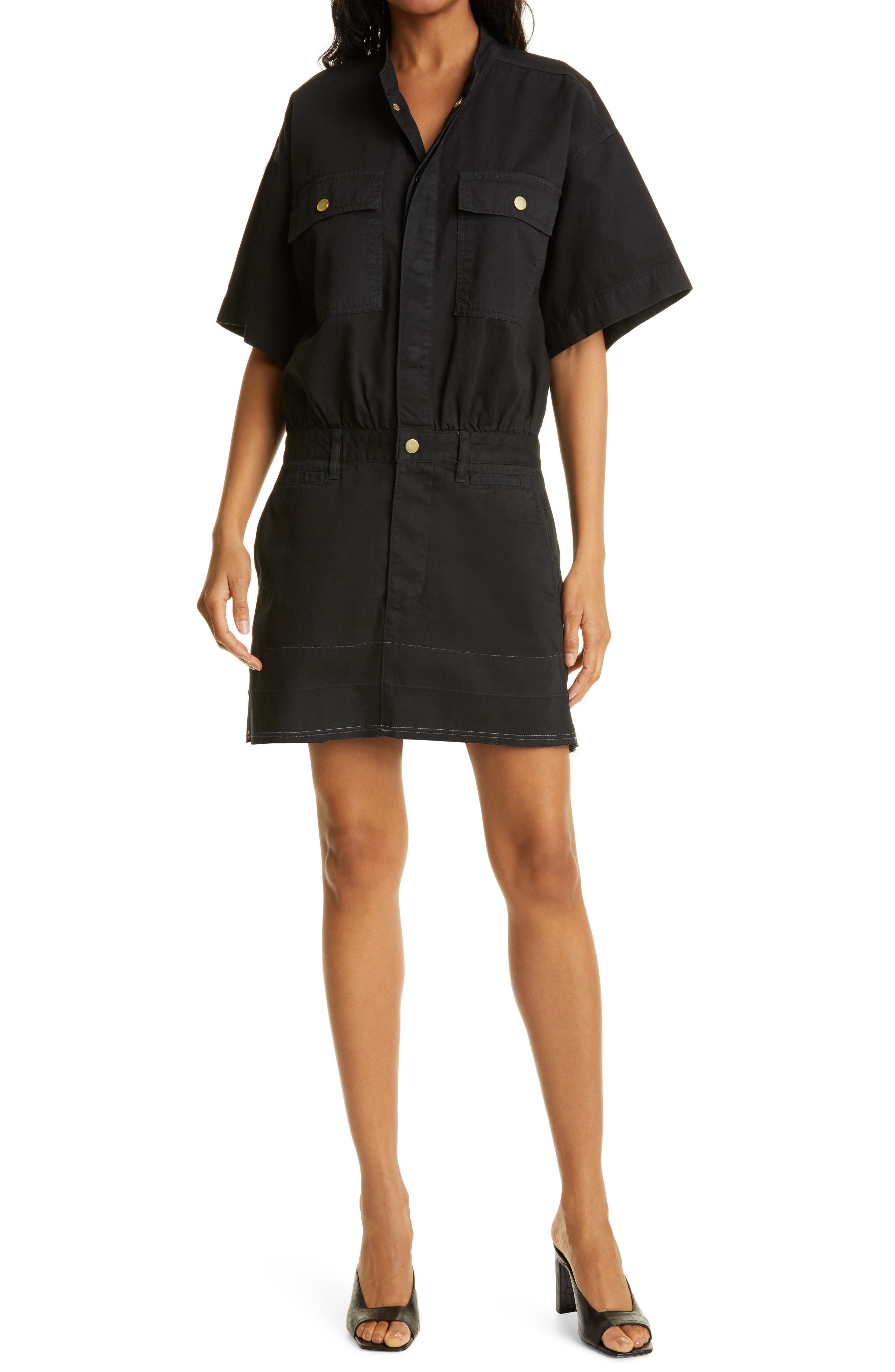 frame le v mini dress