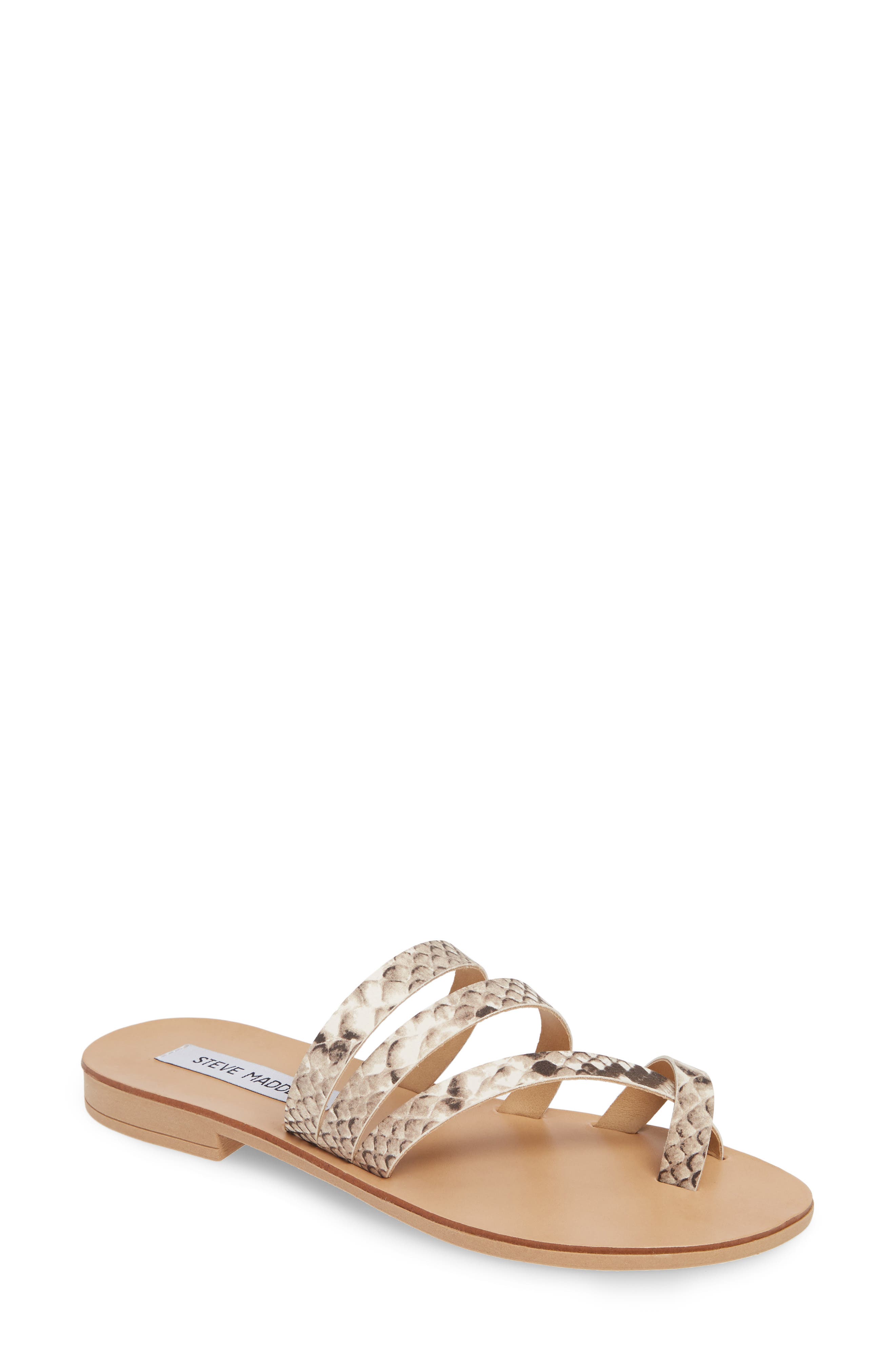 Steve Madden Ringtone Slide Sandal, Brown