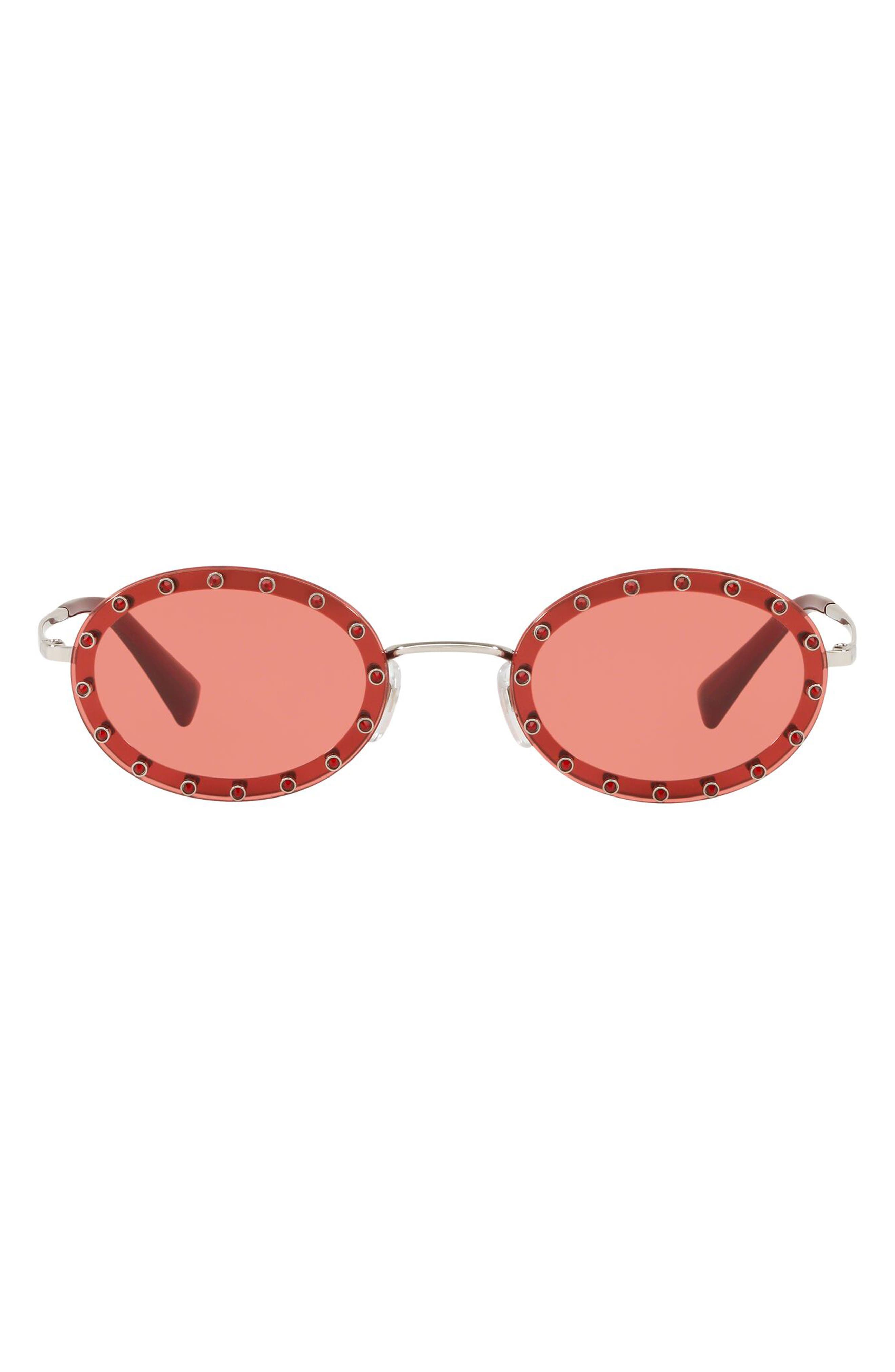 valentino rockstud sunglasses red