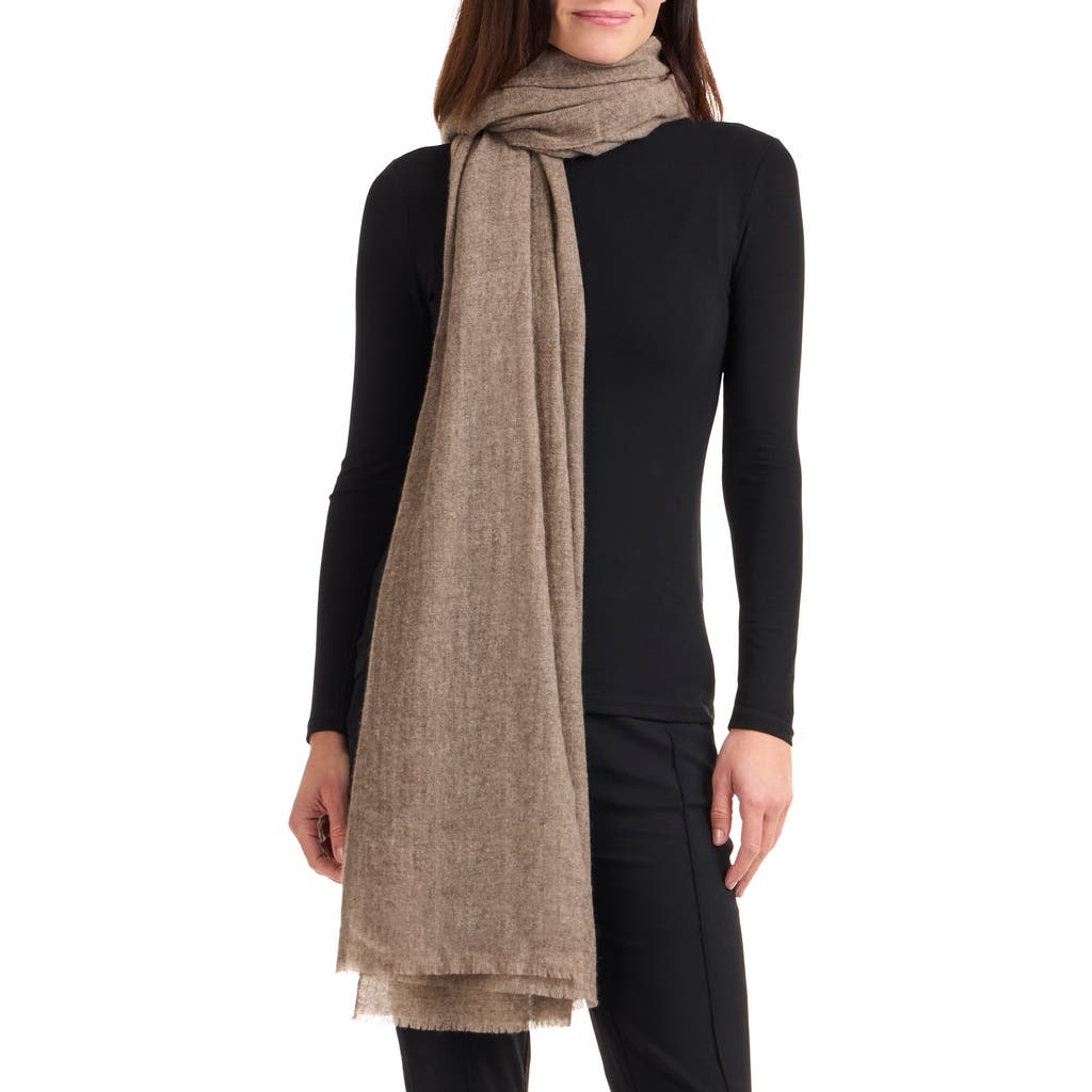 Amicale Cashmere Convertible Scarf In Stone