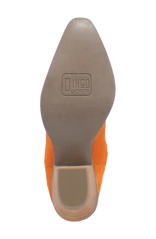 Dingo Day Dream Fringe Embroidered Western Boot In Orange
