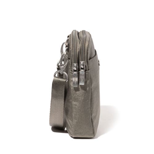 Baggallini Modern Take Two Rfid Crossbody Bag In Sterling Shimmer