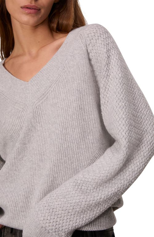 Shop Rag & Bone Kaylee V-neck Cashmere Sweater In Heathgry