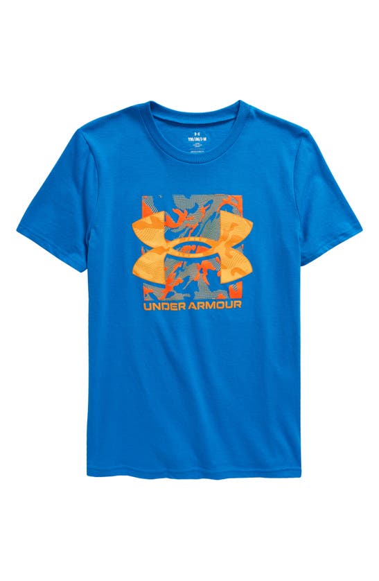 Under Armour Kids' Box Logo Graphic Tee In 406 Photon Blue