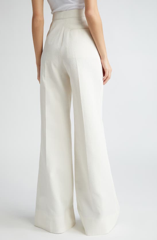 Shop Stella Mccartney Wide Leg Trousers In White