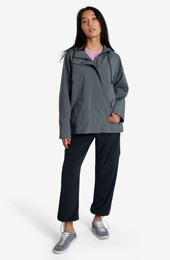 Shop Lole Lachine Waterproof Rain Jacket In Ash