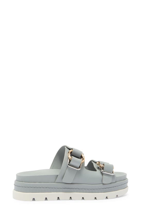Shop J/slides Nyc Jslides Baha Slide Sandal In Light Grey Leather