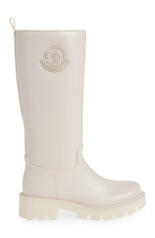 Shop Moncler Kickstream Waterproof Rain Boot In White