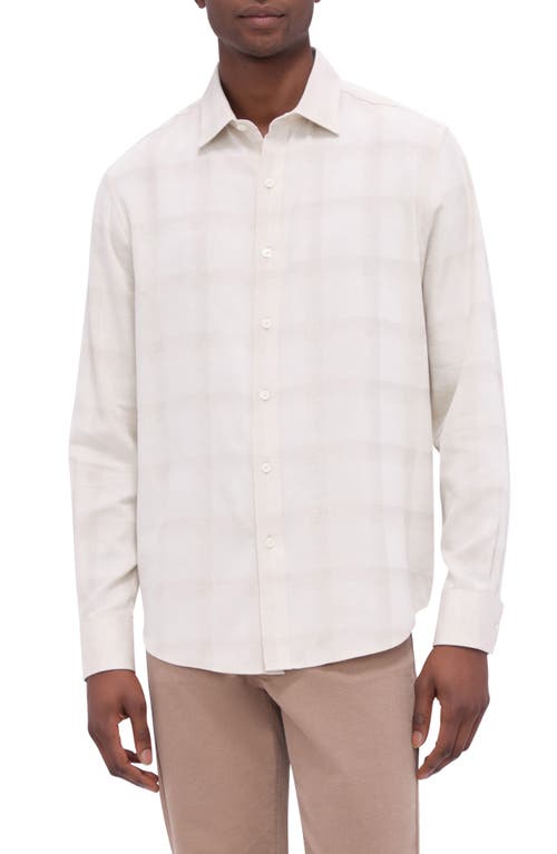 Bugatchi Julian Shaped Fit Plaid Button-up Shirt In Desert