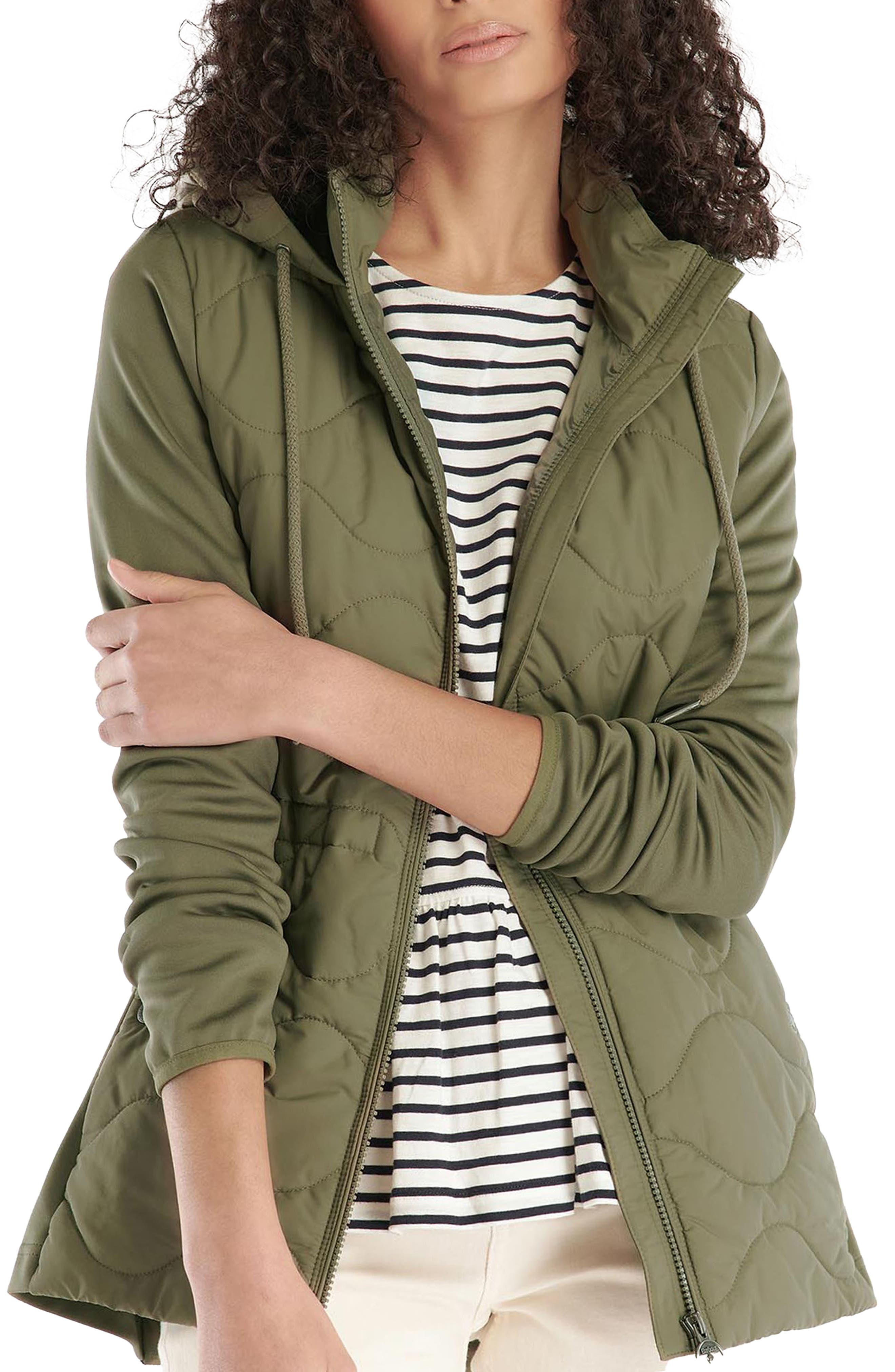 barbour hooded jacket womens