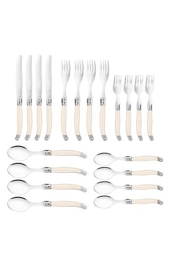 French Home 20-piece Laguiole Connoisseur Flatware Set In Ivory