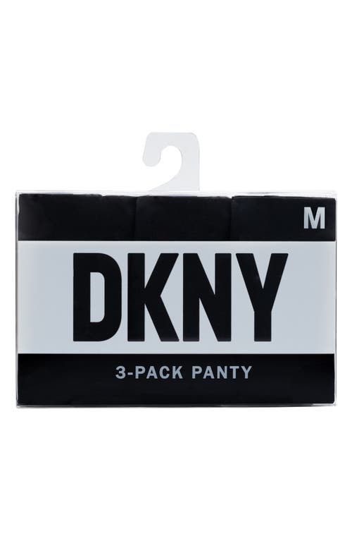 Assorted 3-Pack Cut Anywhere Thong in Dk Black
