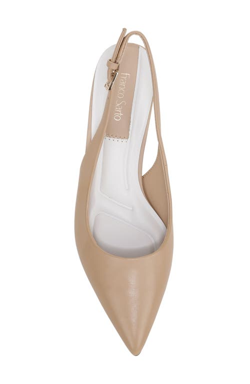 Shop Franco Sarto Racer Slingback Pointed Toe Pump In Nude/nude