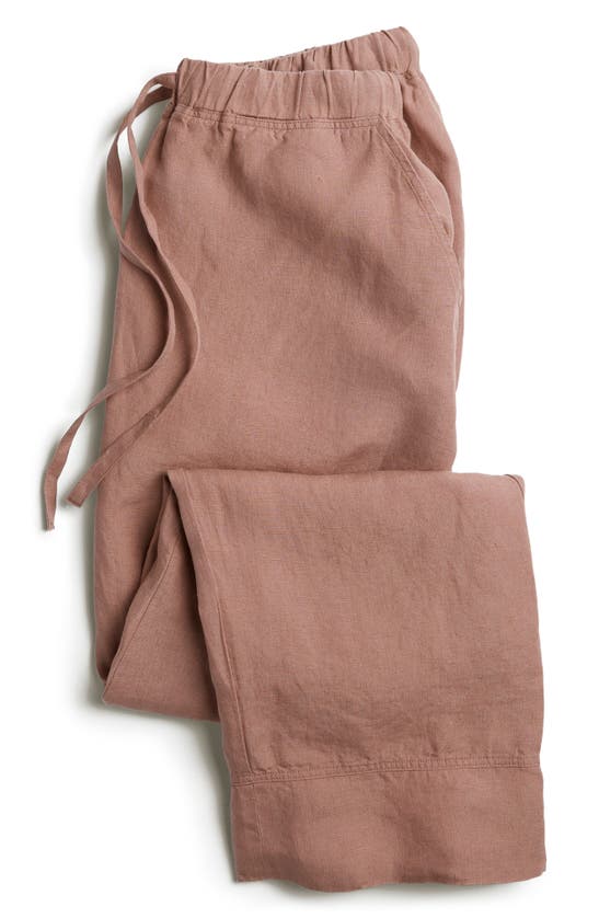 Shop Parachute Linen Lounge Pants In Clay