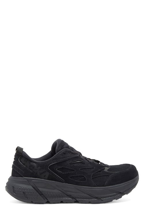 Hoka One One W Clifton 9 Woman Sneakers Black Size 7.5 Textile Fibers In Black/black