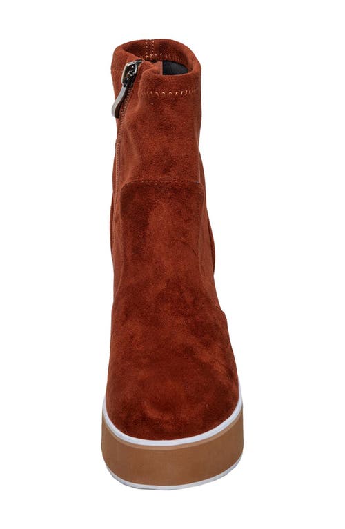 Antelope Idella Platform Boot In Tobacco