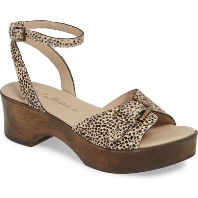 Matisse Dutch Genuine Calf Hair Sandal, Black