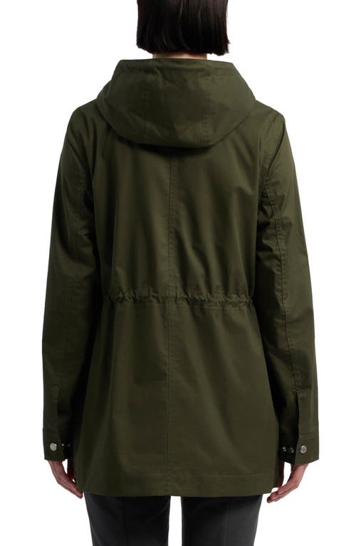 Shop Hunter Adela Classic Waterproof Rain Jacket In  Green