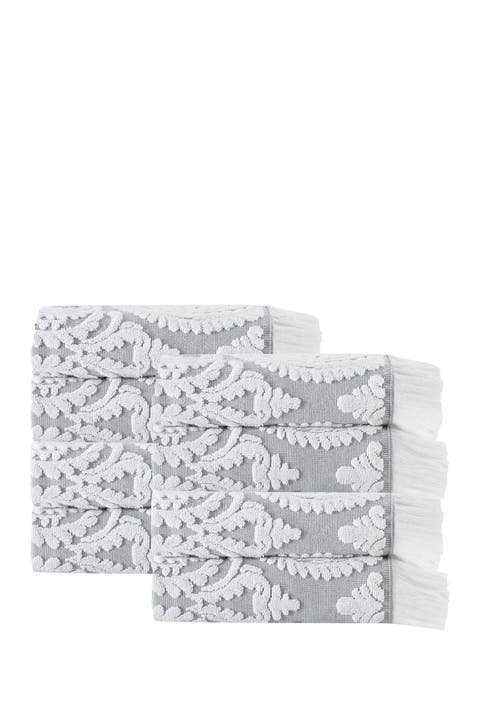 Enchante Home Timaru 8-Pieces Sand Turkish Cotton Hand Towels