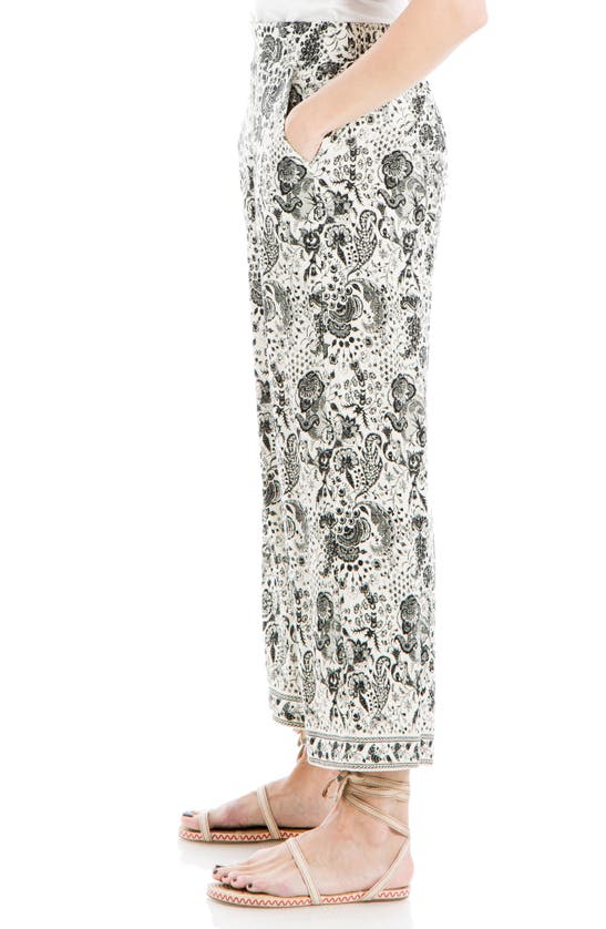 Max Studio Wide Leg Pull-on Crop Pants In Cmbksetf