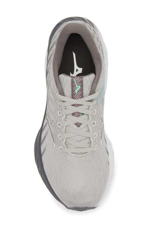 Shop Mizuno Wave Inspire 19 Sneaker In Harbor Mist-white