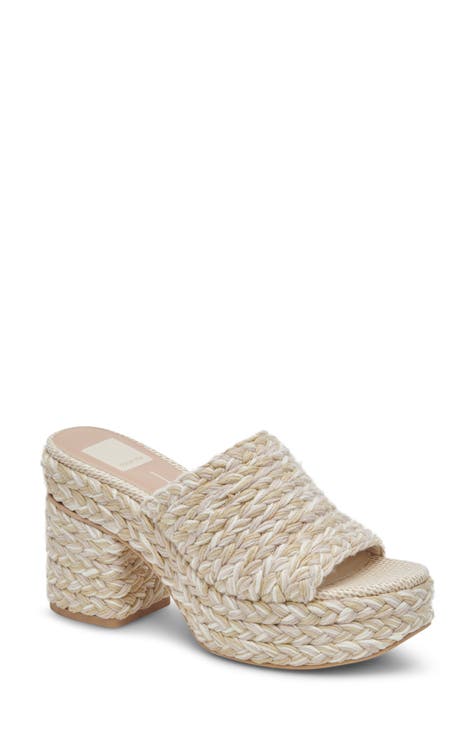 Women's Ivory High Heel Mules & Slides | Nordstrom