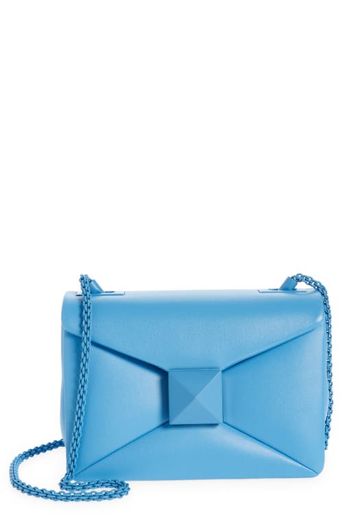 Loco Small Embellished Denim Shoulder Bag in Blue - Valentino Garavani