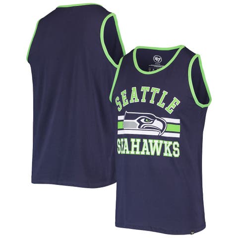 Men's College Navy Seattle Seahawks Big & Tall Muscle Tank Top