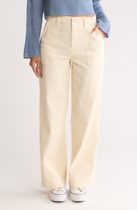 High Waist Wide Leg Utility Pants