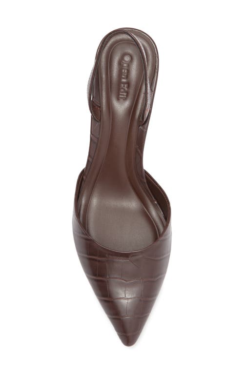 OPEN EDIT OPEN EDIT CAMMIE KITTEN HEEL SLINGBACK PUMP