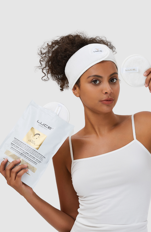 Luce Beauty Eco-conscious 5-piece Makeup Remover Set In White