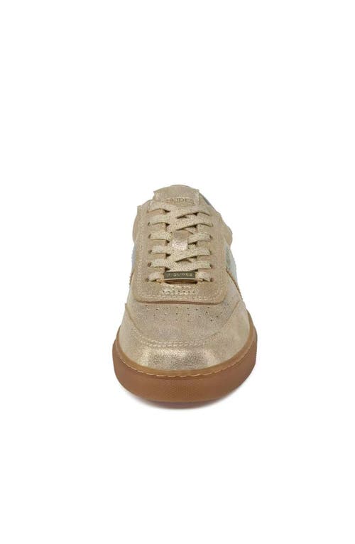Jslides Footwear Tinsely Sneaker In Metallic  Light Gold