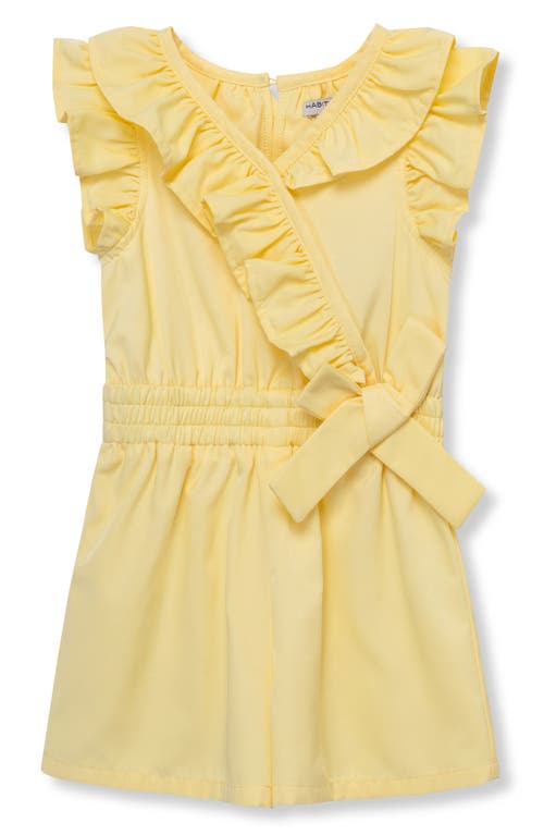 Habitual Kids Kids' Ruffle Romper Yellow at Nordstrom,