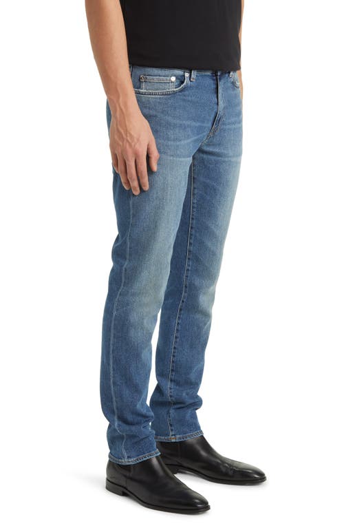 Shop Blk Dnm Slim Straight Leg Organic Cotton Jeans In Vintage Blue