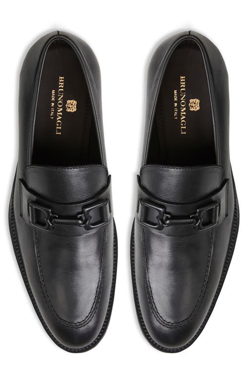 Shop Bruno Magli Corrado Bit Loafer In Black