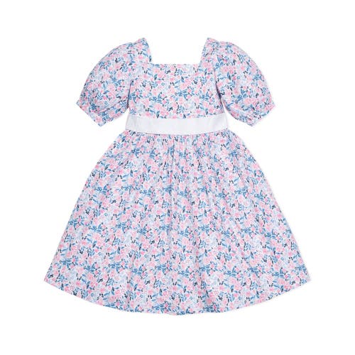 Hope & Henry Girls' Short Sleeve Puff Party Dress, Kids English Floral at Nordstrom,