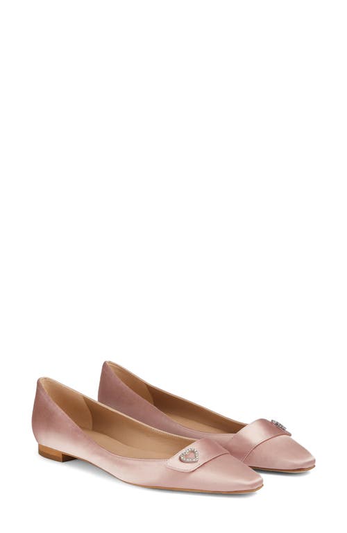 Shop Lk Bennett Amore Heart Flat In Blush