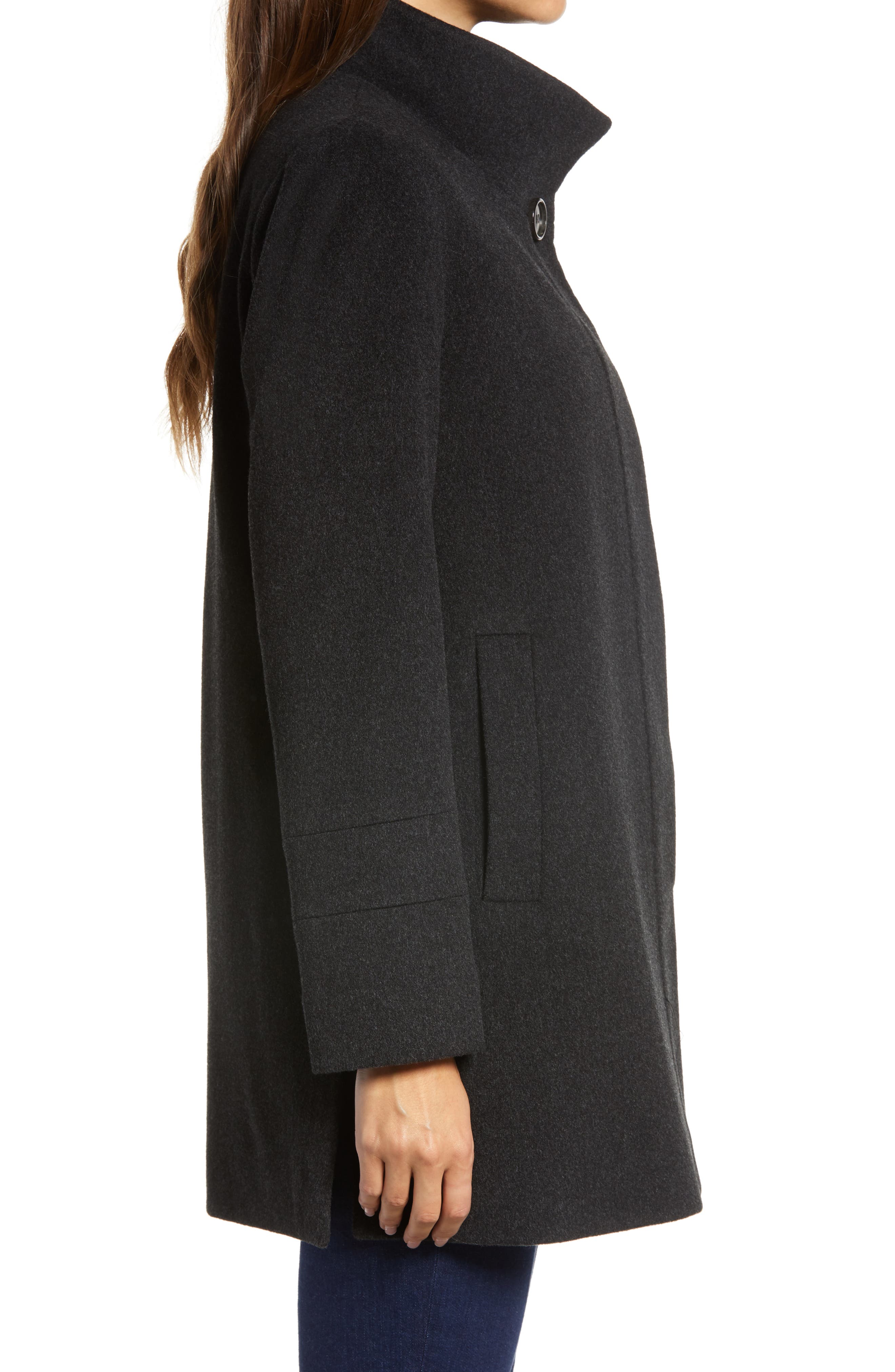 Fleurette Stand Collar Wool Car Coat Nordstrom Rack